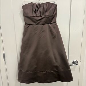BCBG Strapless Taupe dress